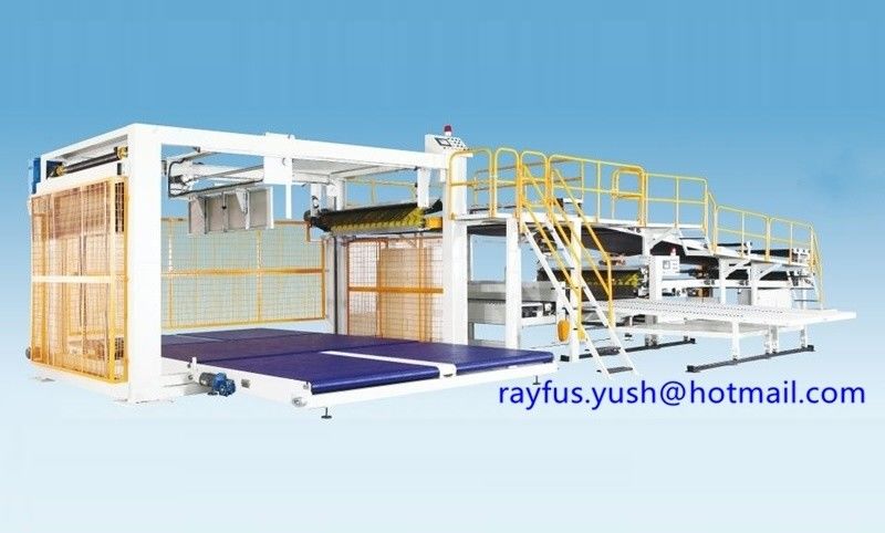 Dây chuyền sản xuất các tông sóng hai lớp / Giỏ xuống ngăn xếp phù hợp với cắt hai mặt